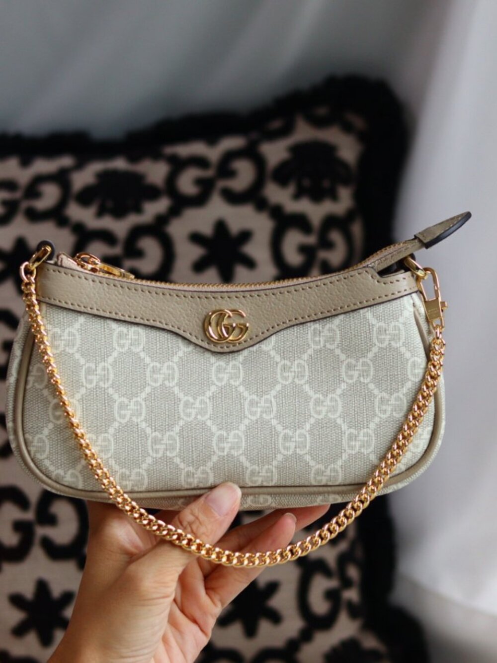 Gucci Ophidia Mini Bag Beige